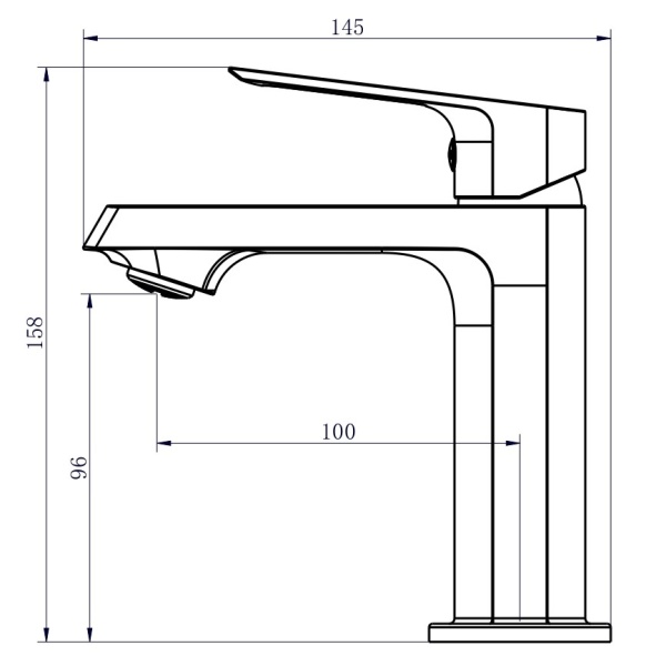 Смеситель для раковины Voda Surf SF26M хром глянцевый
