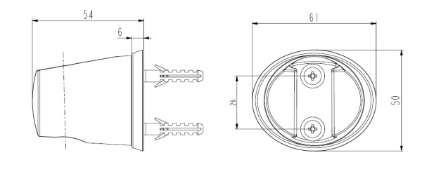 Держатель для душа Esko SH105 хром