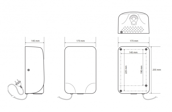 Сушитель для рук Bemeta 924224135 хром автоматический