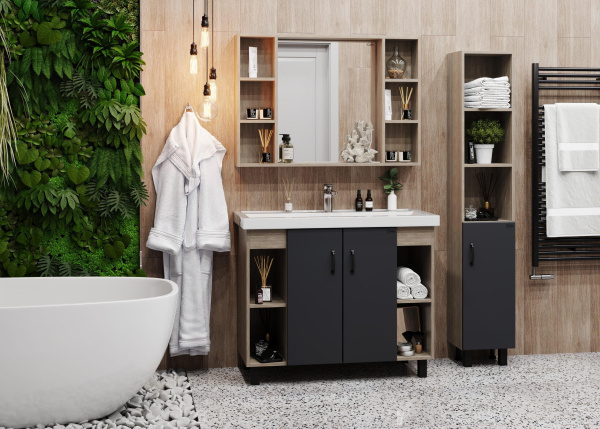 Зеркальный шкаф Onika Тимбер 210017 100 см дуб сонома