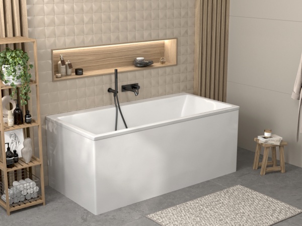 Ванна акриловая Alba Spa Kero 180x80 ВПР0370000100 пристенная