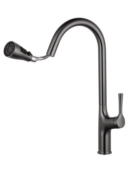 Смеситель для кухонной мойки Wonzon & Woghand WW-AE54123-BGG темный графит брашированный