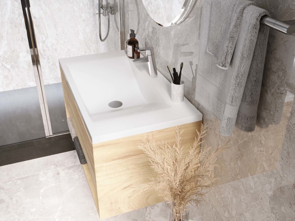 Мебельная раковина Madera Pulsus 4627173210492 90 см белая глянцевая