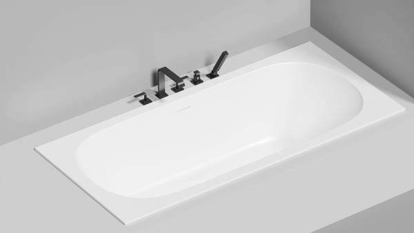 Ванна из искусственного камня Salini Ornella Axis Kit 190x90 103522M белая матовая встраиваемая