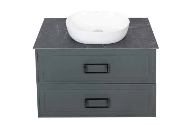 Тумба под раковину LaFenice Cubo FNC-01-CUB-G-80-2 80 см серая матовая