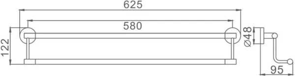 Полотенцедержатель Haiba HB8709 черный