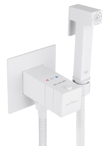 Смеситель гигиенический Wonzon & Woghand WW-88829910-MW белый матовый с термостатом