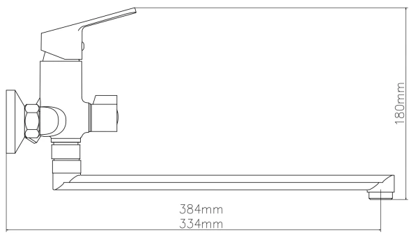 Смеситель для ванны и душа Esko Mumbai MI31 хром