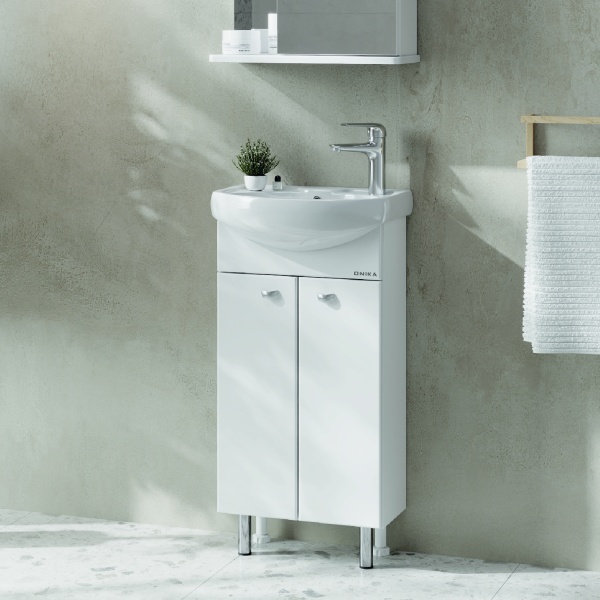 Тумба под раковину Onika Азов 104012 40 см белая (раковина Азов 40)