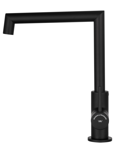 Смеситель для кухонной мойки Wonzon & Woghand WW-L1005-MB черный матовый