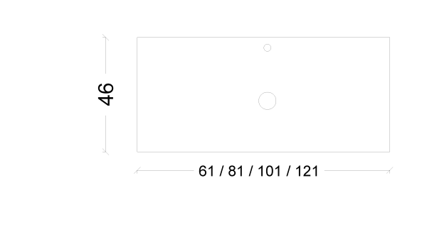 Столешница Armadi Art Vallessi 120 см 840-120-W белый