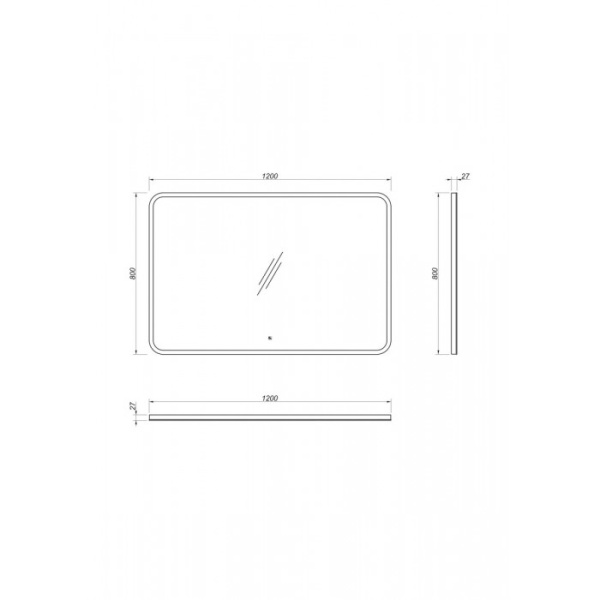 Зеркало Kакса-А Radisson Lux 120x90 4643