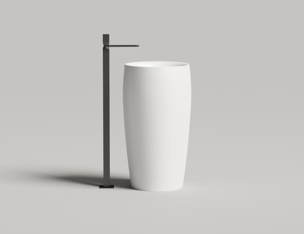 Раковина напольная Salini Alda 03 130311G 45 см белая глянцевая