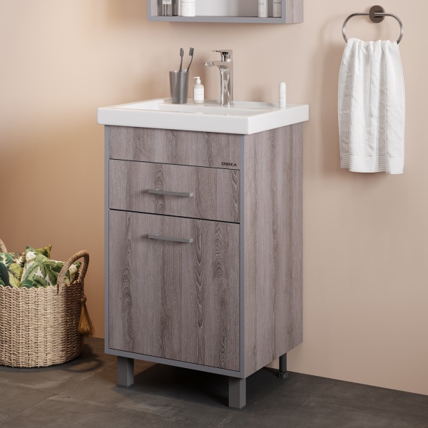 Тумба под раковину Onika Натали 105016 45 см ясень таормина (раковина Como 50, Фостер 50)