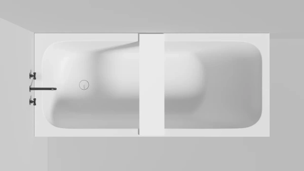 Полка для ванны Salini Gabbiano Basic 1906202M белая матовая