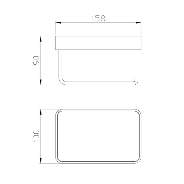 Держатель для туалетной бумаги Wonzon & Woghand Roma WW-7236 бронза глянцевый