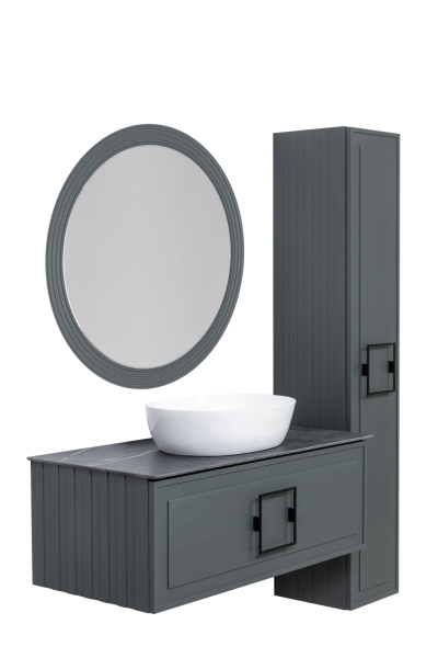 Зеркало LaFenice 65x65 FNC-02-TER-G-65 серое матовое с подсветкой