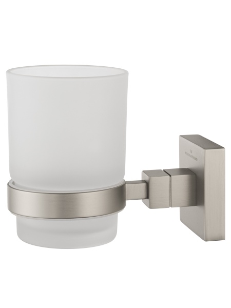 Стакан для зубных щеток Wonzon & Woghand Polo WW-8921-BN никель брашированный с держателем