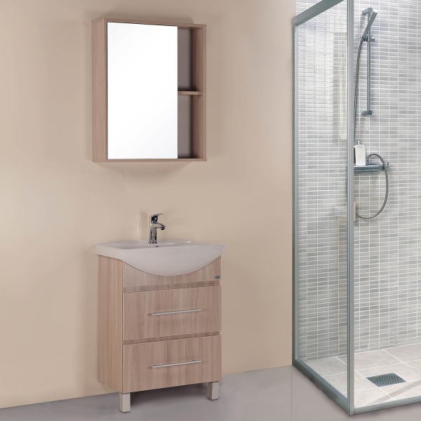 Зеркальный шкаф Onika Дельта 206060 60 см ясень шимо