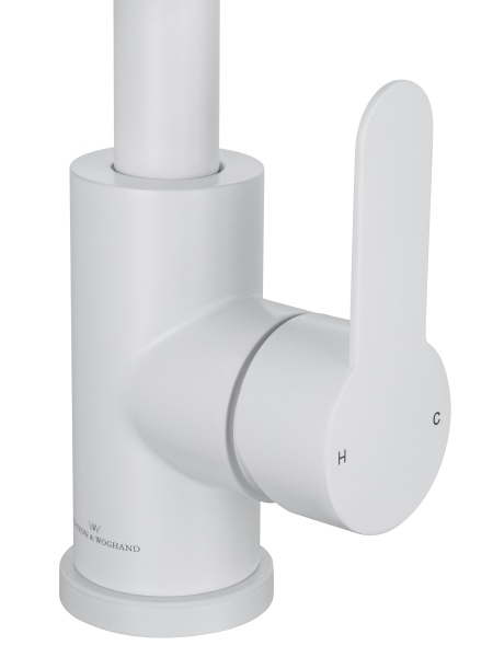 Смеситель для кухонной мойки Wonzon & Woghand WW-AE4554-MW белый матовый