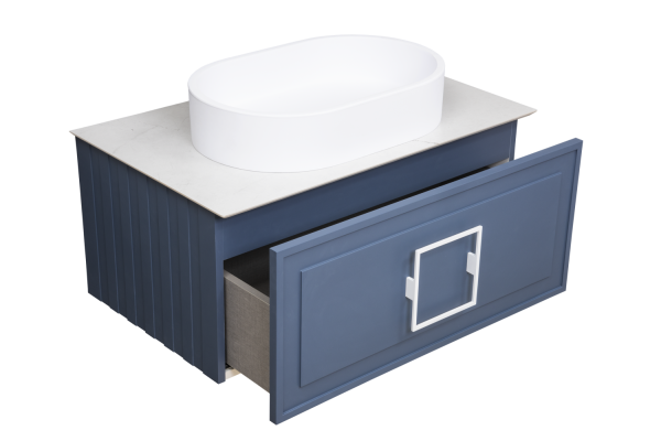 Тумба под раковину LaFenice Cubo FNC-01-CUB-BG-90 90 см синяя матовая