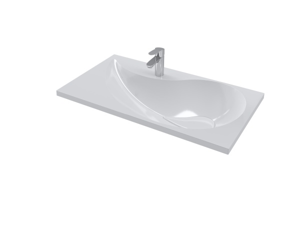 Мебельная раковина Madera Naomi 4627173210065 80 см белая глянцевая