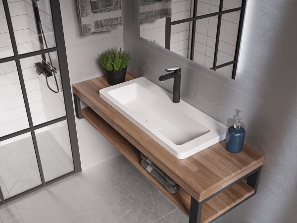 Мебельная раковина Madera Modul 4627173210911 70 см белая глянцевая