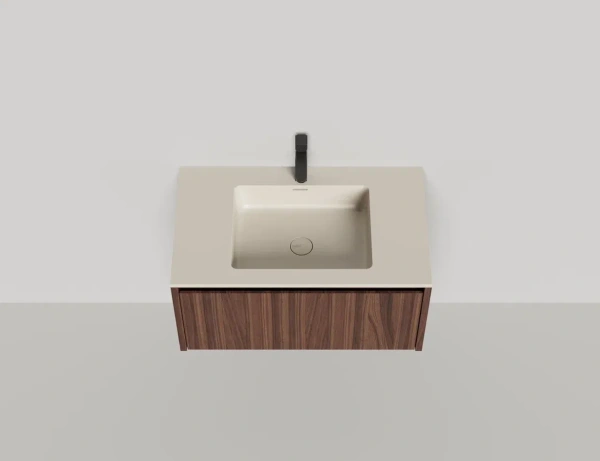 Тумба с раковиной Salini Domino 80 см 27D208ON окрашивание по RAL шпон Onda Plus