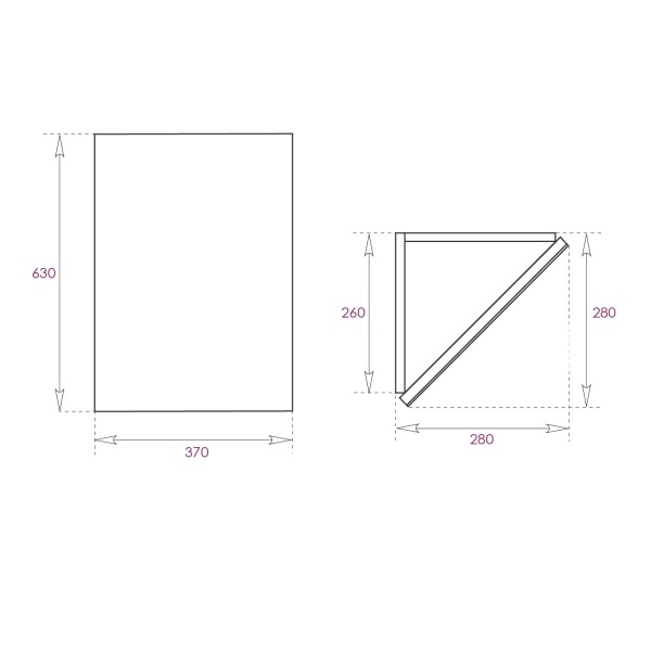 Зеркальный шкаф Onika Мини 303002 40 см белый угловой