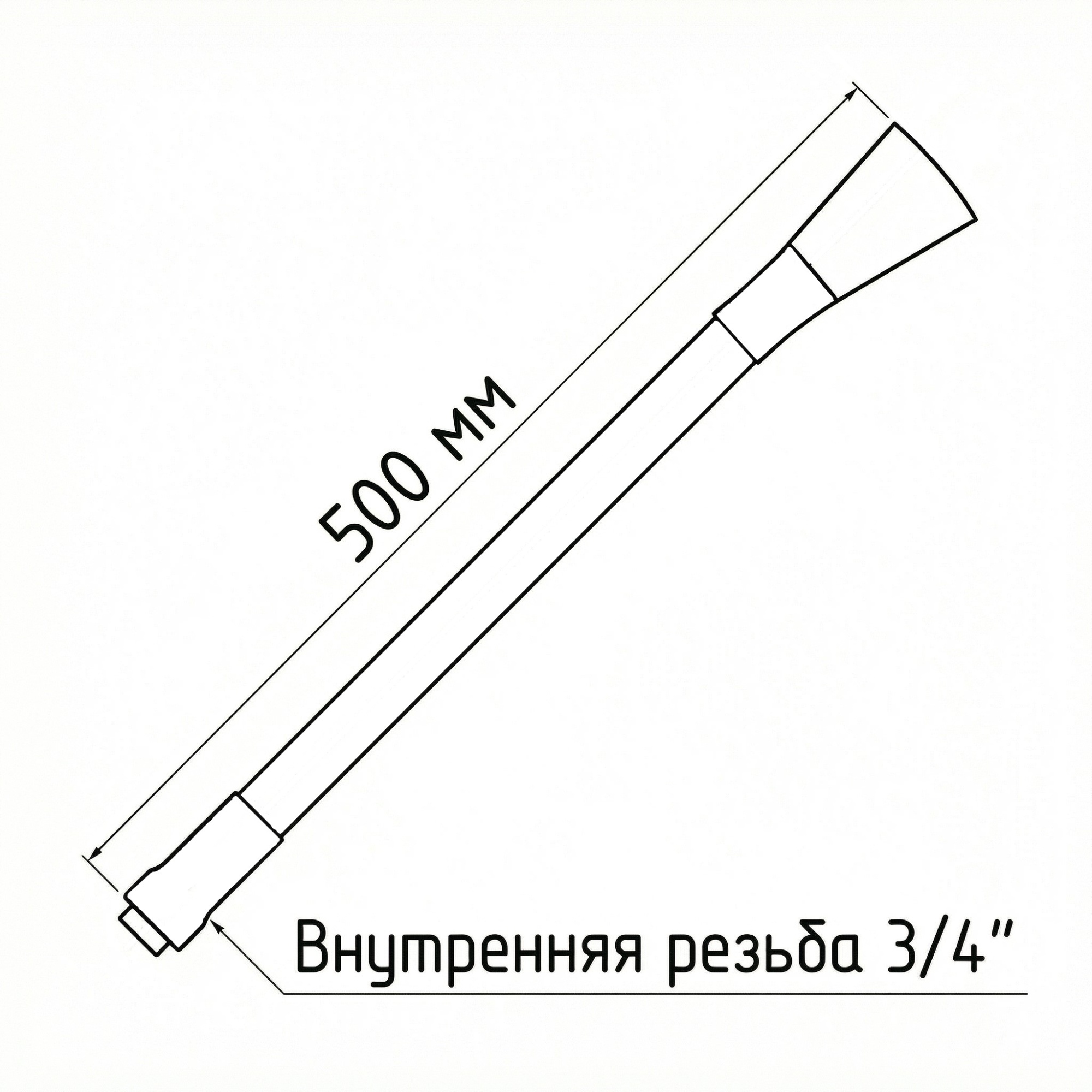 Излив гибкий Esko EH401Gr серый