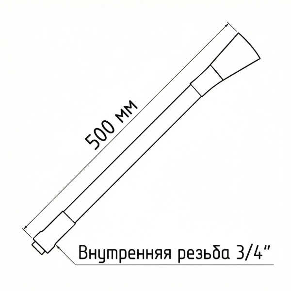 Излив гибкий Esko EH401Gr серый