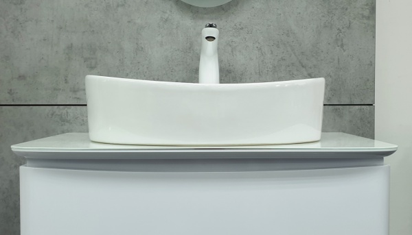 Накладная раковина Velvex 7756C 50 см белый