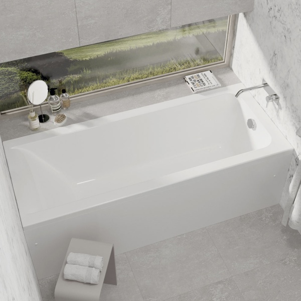 Ванна акриловая Alba Spa Marry 180x70 ВПР0400000100 пристенная