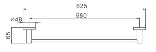 Полотенцедержатель Haiba HB8701 хром