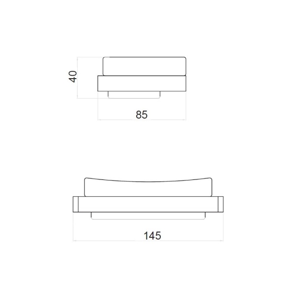 Мыльница Webert Pegaso PE500101015 хром глянцевая