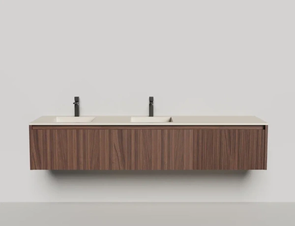 Тумба под встраиваемую раковину Salini Domino 200 см 27D220DIN окрашивание по RAL шпон