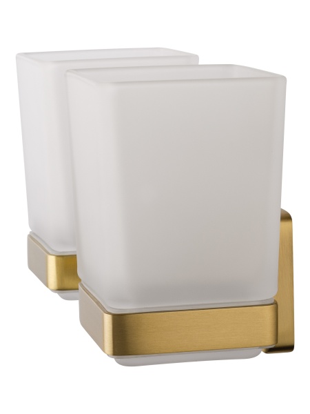 Стакан для зубных щеток Wonzon & Woghand Roma WW-7228 бронза брашированный с держателем