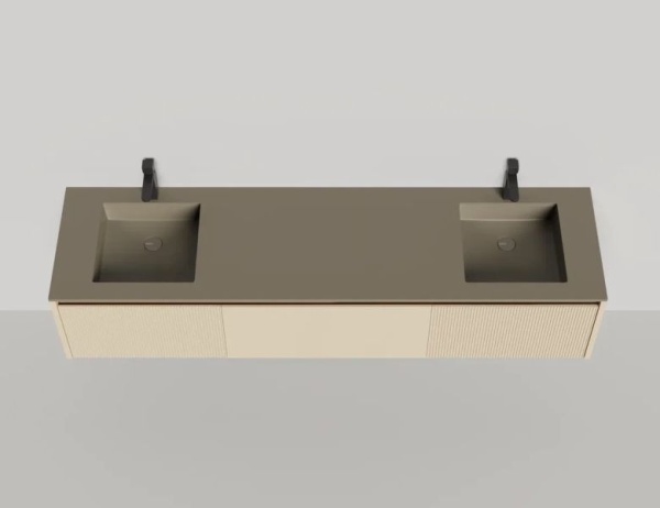 Тумба под встраиваемую раковину Salini Domino 200 см 27D120DINF окрашивание по RAL эмаль