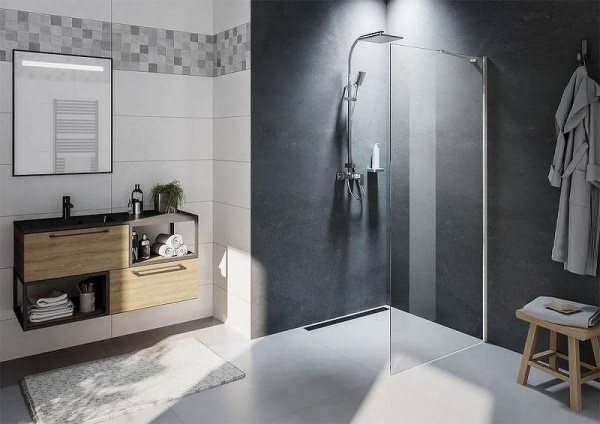 Душевая перегородка Riho Novik 80x200 G003029120 профиль хром