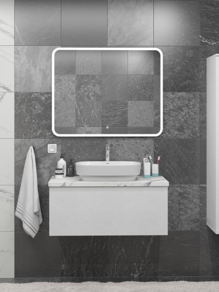 Столешница Kакса-А 005400 100 см белая мрамор