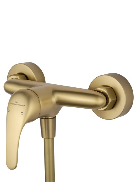 Смеситель для душа Wonzon & Woghand WW-4540-BG золото брашированный с гарнитуром