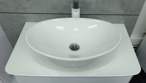 Накладная раковина Velvex 7756C 50 см белый