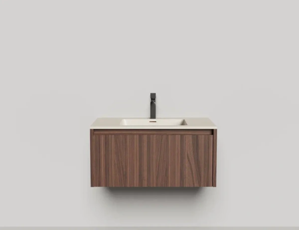 Тумба с раковиной Salini Domino 80 см 27D208ON окрашивание по RAL шпон Onda Plus