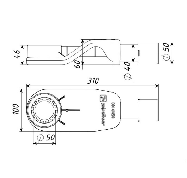 Душевой трап Wonzon & Woghand WW-65406M-BR никель брашированный