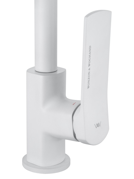 Смеситель для кухонной мойки Wonzon & Woghand WW-L1006-MW белый матовый