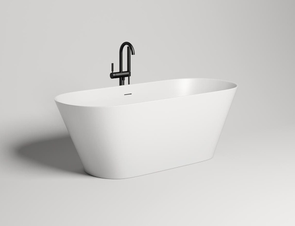 Ванна из литьевого камня Salini Mona 170x70 102912G белая глянцевая отдельно стоящая