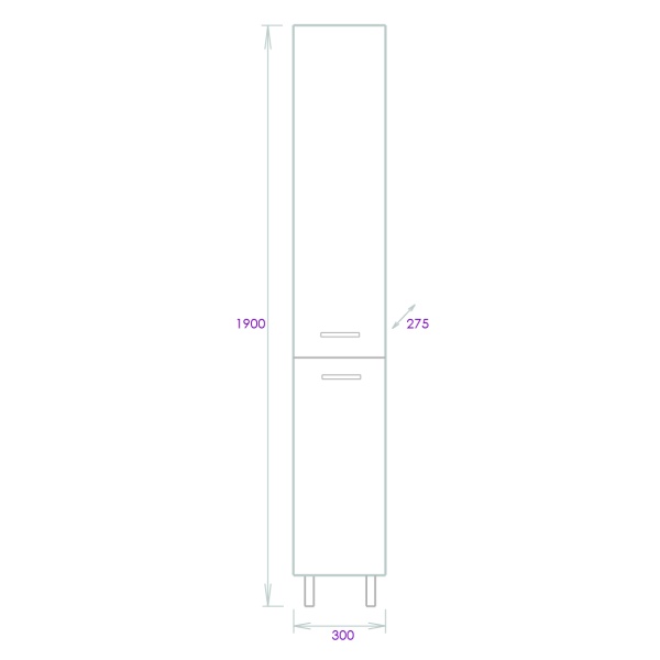 Пенал Onika Коралл 403037 30 см белый