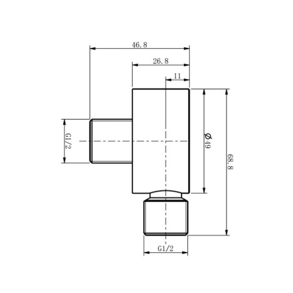 Душевой штуцер Caprigo Parts 99-590-vot бронза