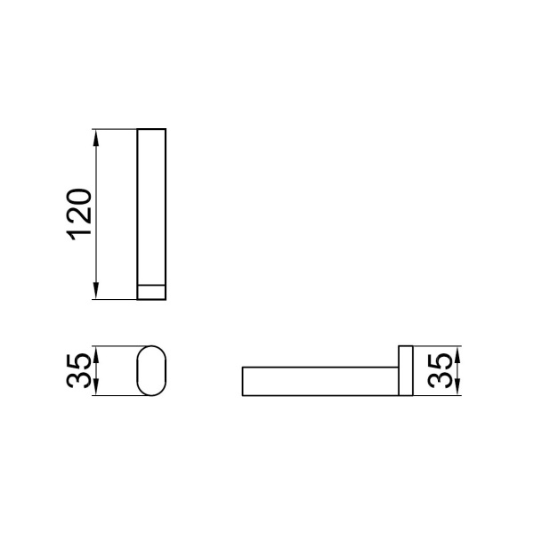 Держатель для туалетной бумаги Webert Living LV500801560 черный матовый