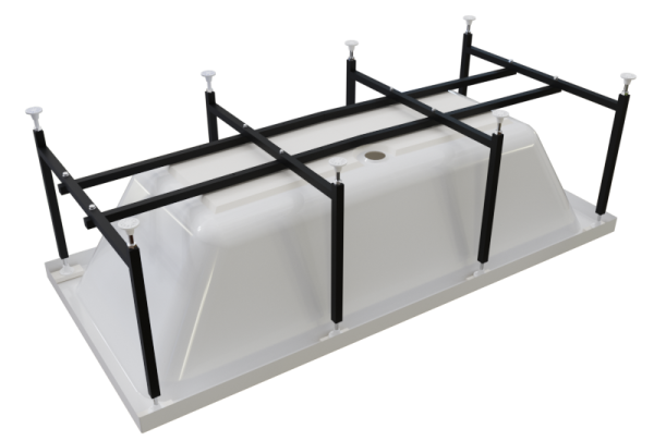 Ванна акриловая Radomir Патрисия 185x85 1-01-0-0-1-333 пристенная c каркасом